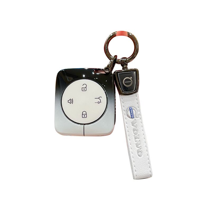 Fragrant Car Island Volvo Key Case Metal Shell Standard Option d: gradient black & white single case