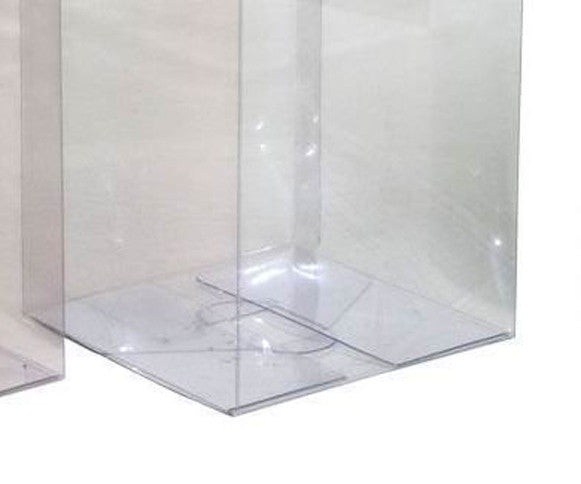 10 Pack of 9cm Sqaured Cube Gift Box - Product Showcase Clear Plastic Shop Display Storage Packaging Box