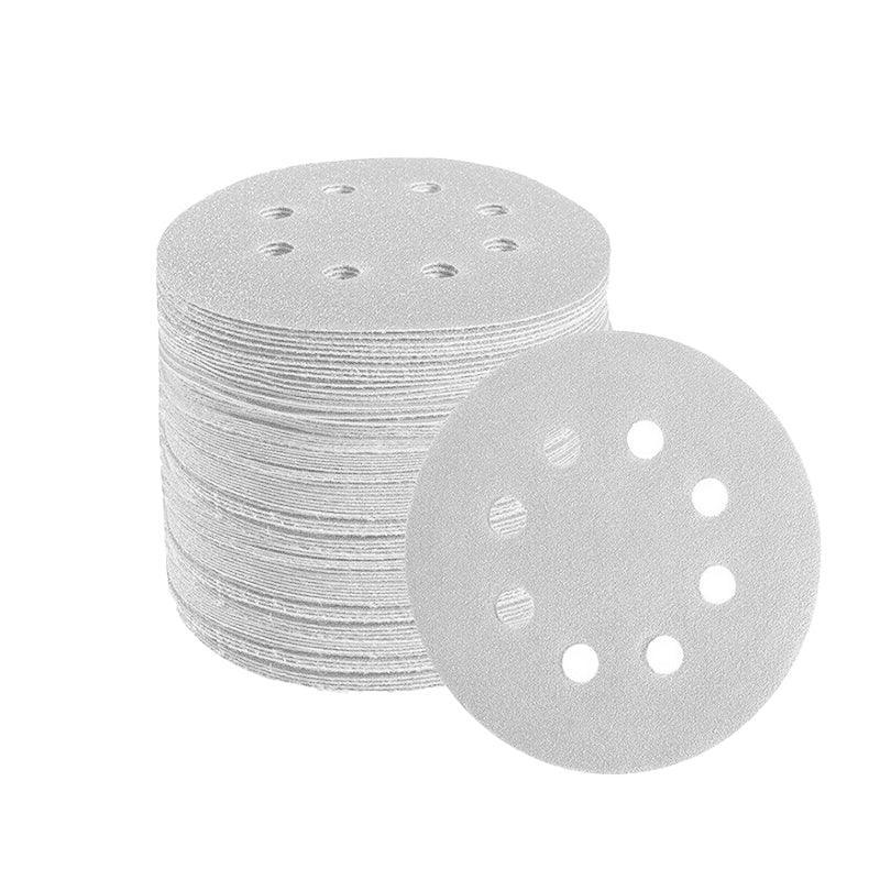 100x 123mm 6/8-Hole Sanding Discs Hook Loop Orbital Sander Pads 80 120 240 Grit - 400 Grits(8-Hole)