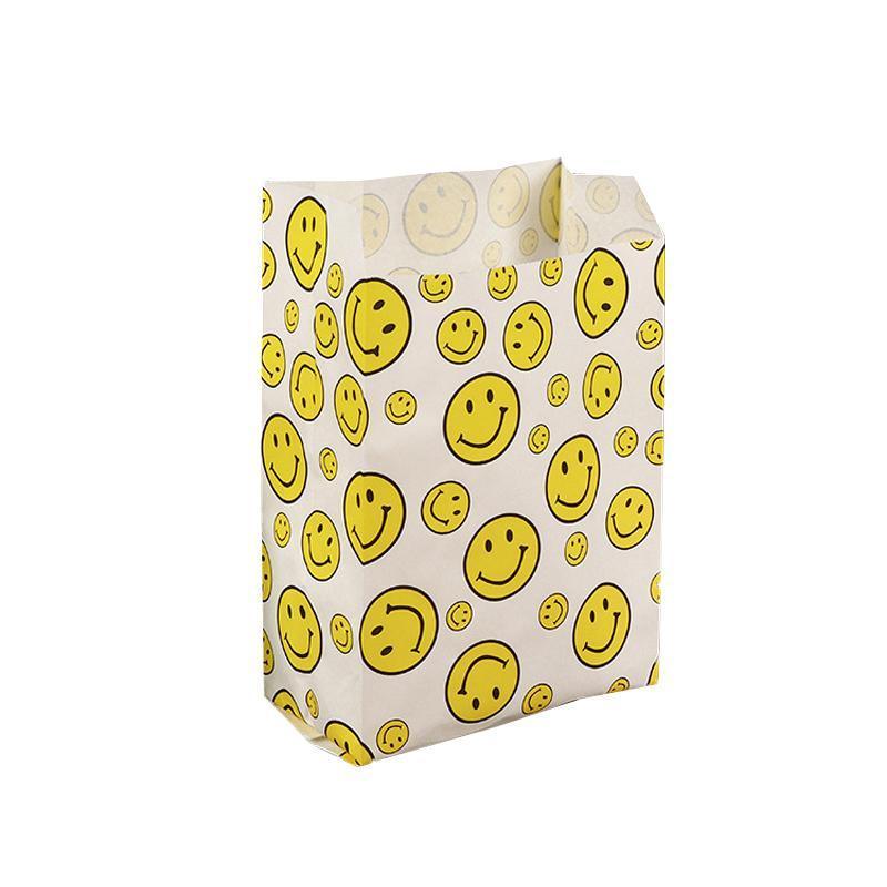 1000PCS Oil-proof Takeaway Paper Bags for Premium Takeout Supply - White-22*15*5cm