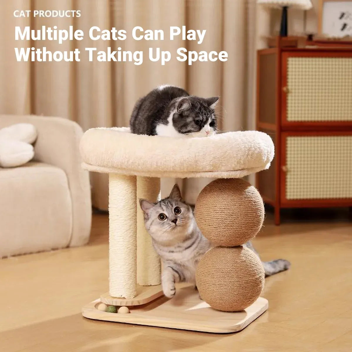 Cat Climbing Frame Bed Multi Functional Stand Cat Tree Condo Furniture for Cats