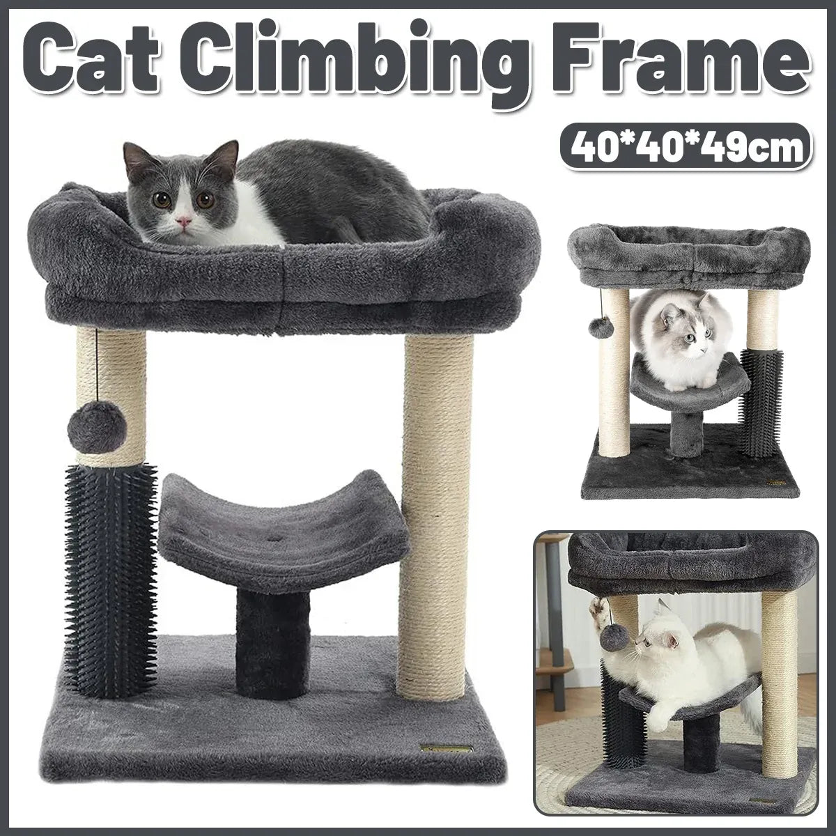 Cat Tree Scratching Post Claw Board Litter Crawler One Pet Toy For Indoor Cats