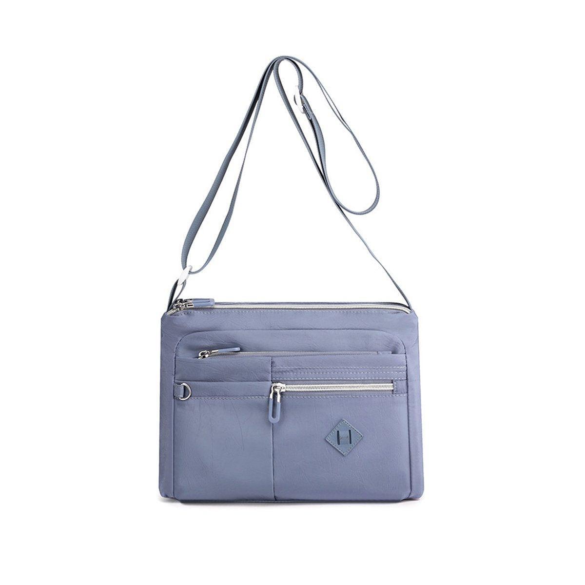 Ladies Large Capacity Crossbody Bag Single Shoulder Small Square Bag Handbag - Purple