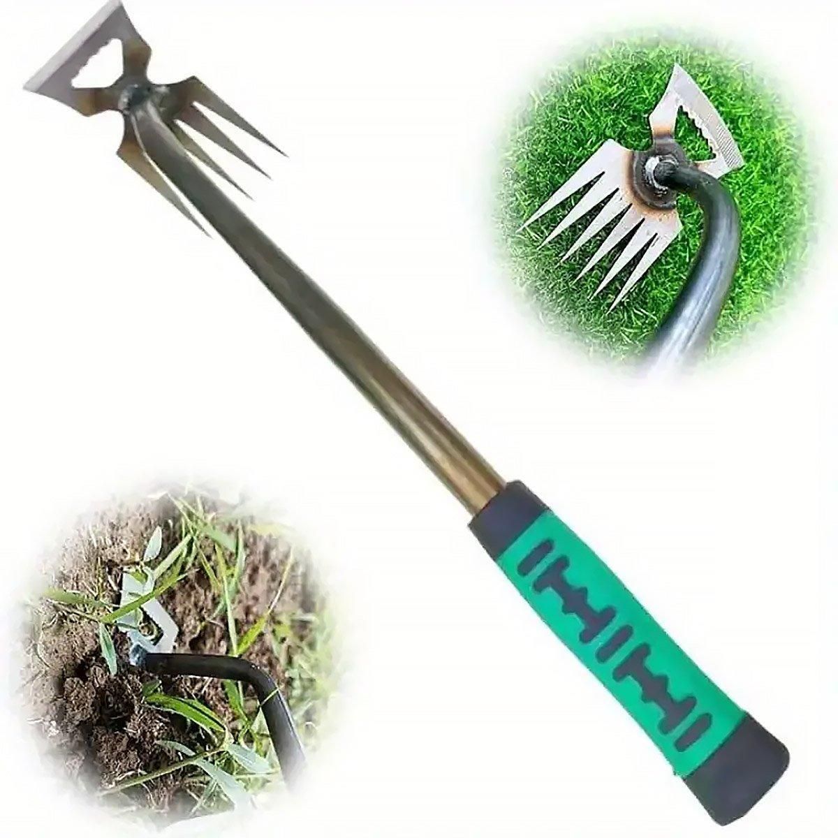 Garden Weeding Digging Tool Farm Household Hoe Durable Handheld Weeder Artifact - 11 teeth