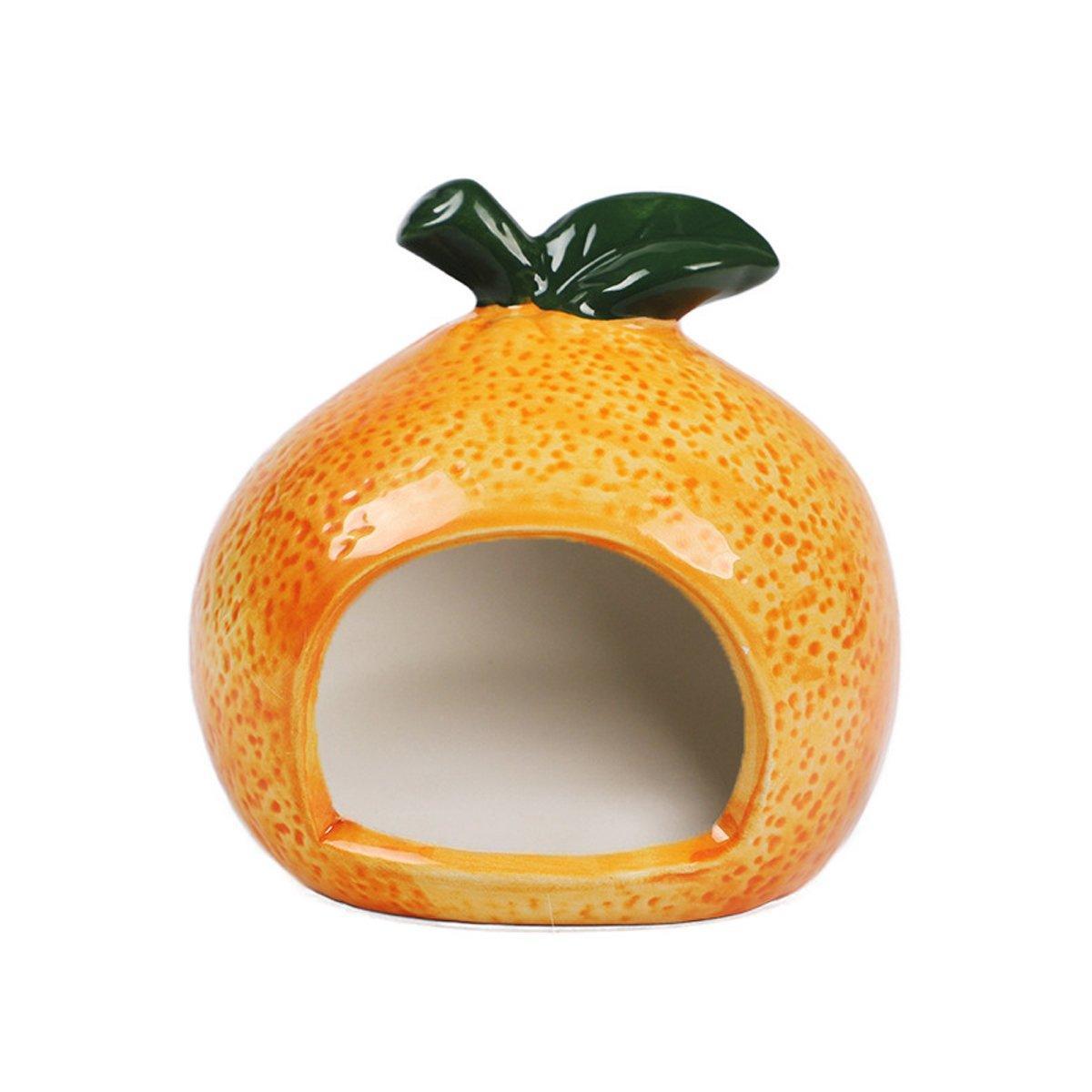 Ceramic Hamster Nest Shelter Landscaping Supplies Small Animal Hideout House - Apple