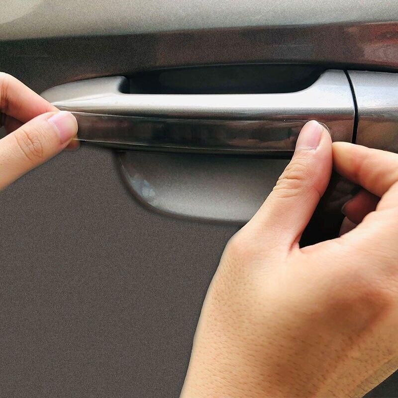Car Door Handle Scratch Protector Clear Anti-Collision Strip Sticker Accessories