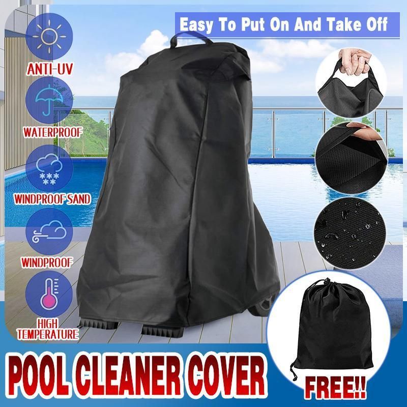 Waterproof Pool Cleaner Cover 420D Oxford Protective Dust Cover with Storage Bag