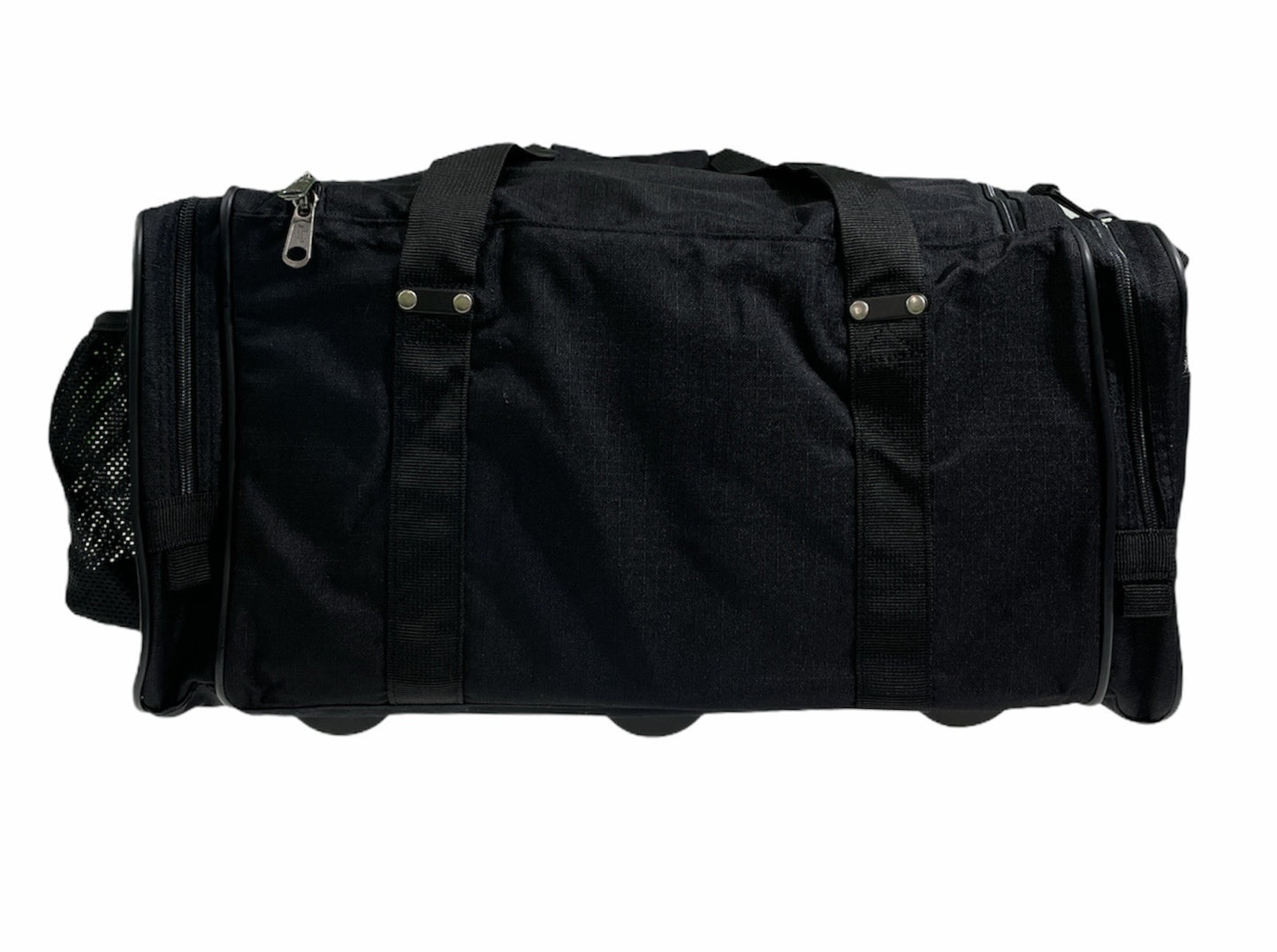 44L Foldable Duffel Bag Travel Gym Sports D-Zip Top Shoulder Strap - Black