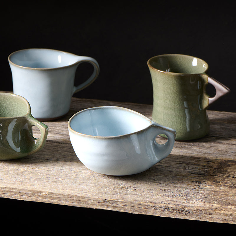 Cup 100ml Arc Green Glaze