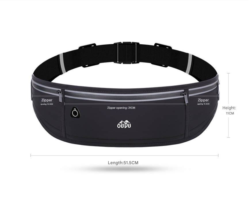 Lotus root powder Adjustable Running Belt - Fits Large Phones, Reflective, Earphone Port