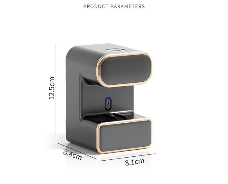 Automatic Toothpaste Dispenser with UVC Toothbrush Sterilizer & Holder - Wall Mounted, Rechargeable(Beige)