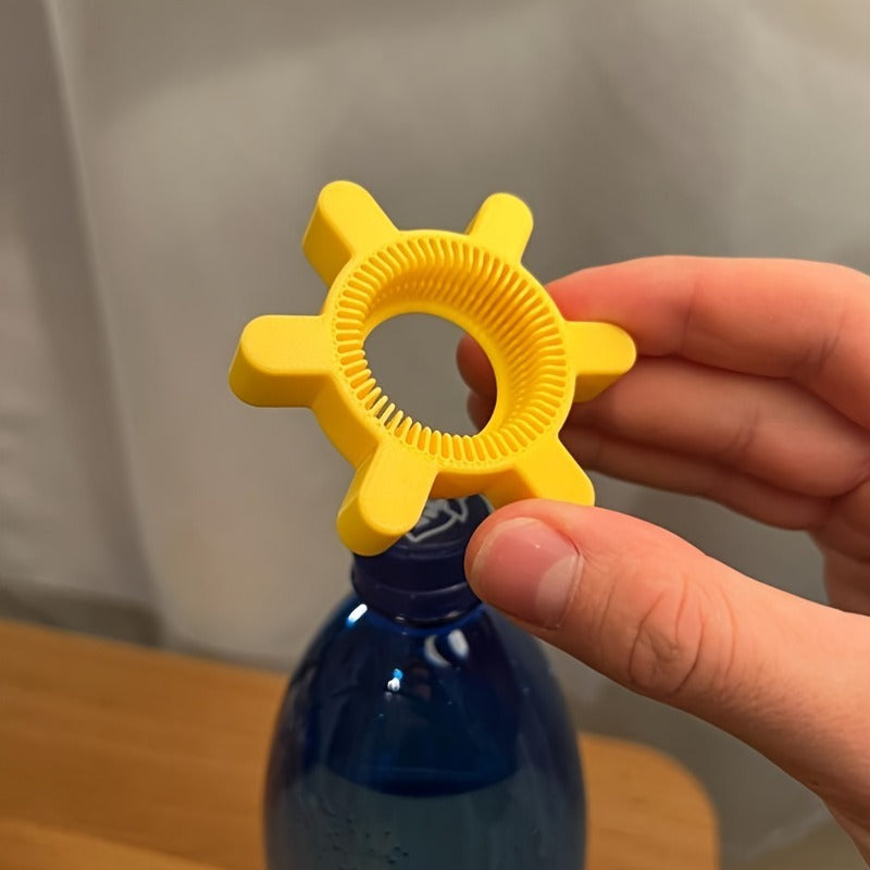 20-Pack Yellow Easy Twist Bottle Cap Opener - Ergonomic Grip for Soda & Drinks