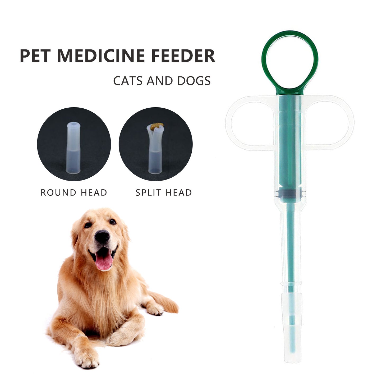 5-Pack 160mm Red Pet Pill Shooter – Soft Silicone Tip Feeder for Cats Dogs