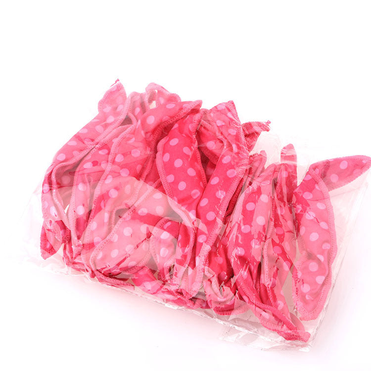 20-Pack Pink Polka Dot Bow Sponge Hair Rollers Set - Soft Sleep Pillow Lazy No-Heat Curler for Heatless Loose Curls Hair Style