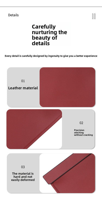 Car Trash Bag Hanging Leather Garbage Bin with Magnetic Closure Waterproof Vehicle Back Seat Organiser Leakproof Waste Storage Pocket Volcano Red