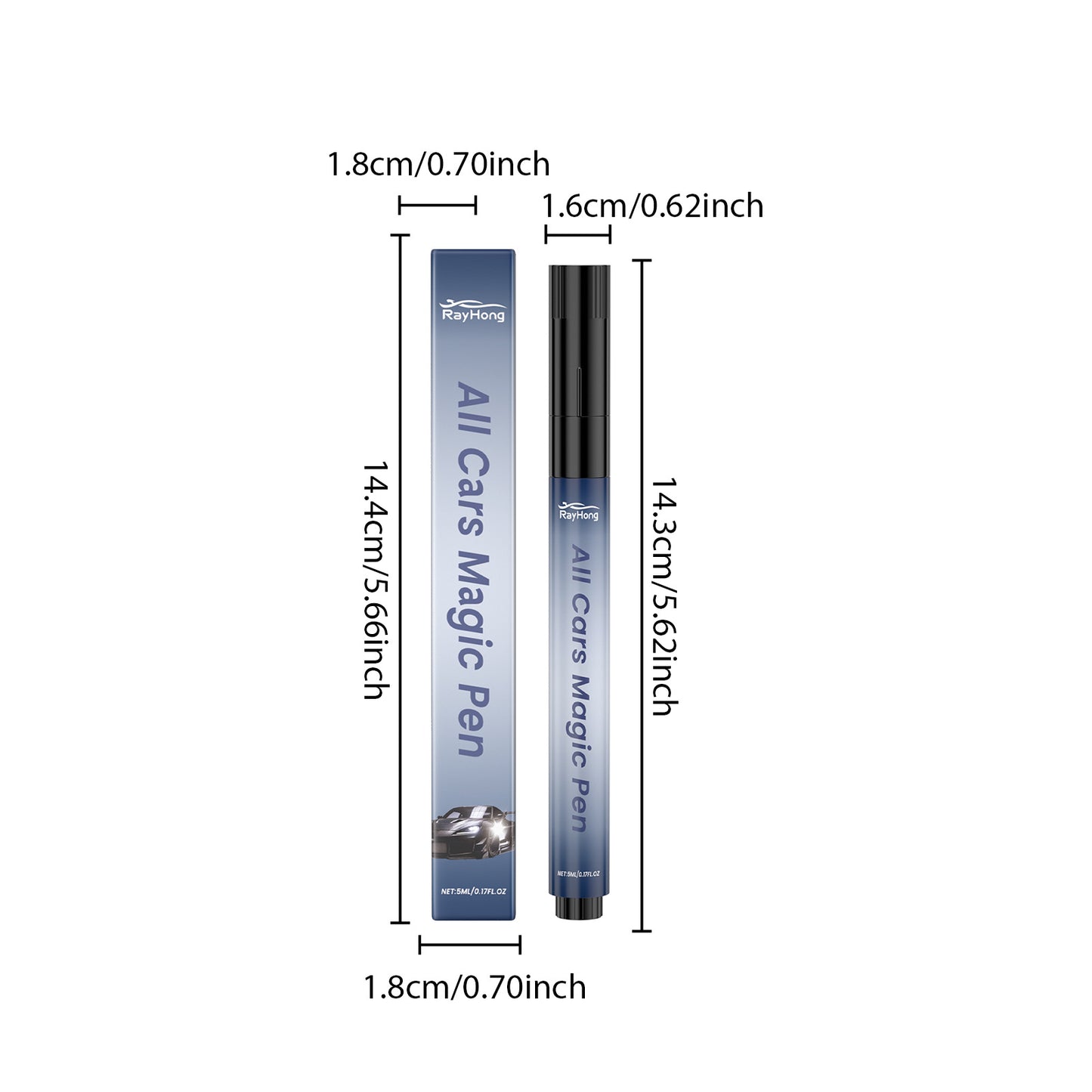3-Pack All-Cars Magic Scratch Repair Pen - Automotive Paint Surface Scratch Remover, Refurbishment, and Polishing Pen (5ml)