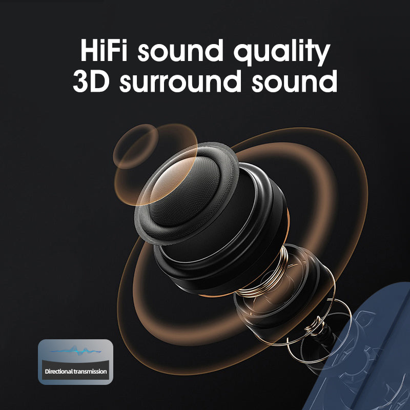 Black SMB-07 Bone Conduction Under-Pillow Speaker - Bluetooth 5.4 Ultra-Thin Sleep Aid Sound Bar with Dual Speaker Resonance & 36 Built-in White Noise Tracks