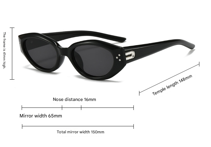 Light Shallow Tea Full Grey Retro Oval Sunglasses for Women | Face-Slimming High-End Design | Ultra-Light UV Protection 3-Piece Set