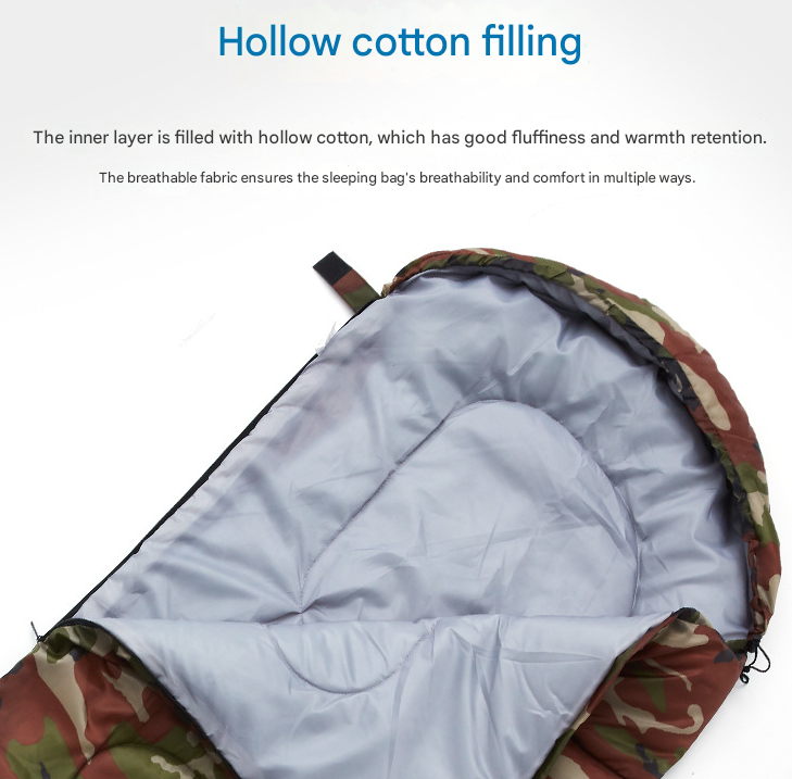 Army Green 0.7kg Ultra-Lightweight Compact Sleeping Bag | Portable Outdoor Camping & Travel Gear | Breathable Warm Weather Sleep System