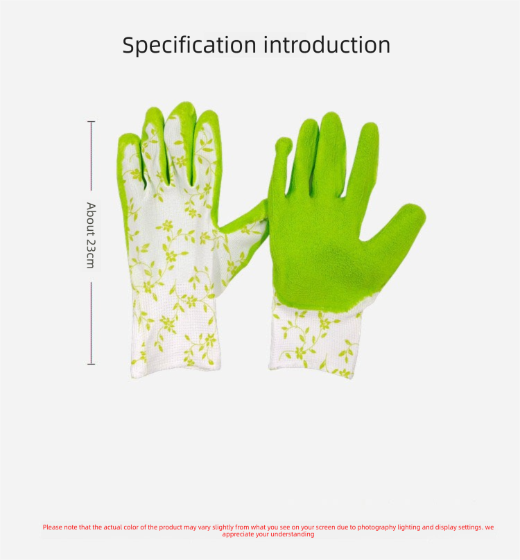 4 Pairs Red, green, blue, purple Gardening Gloves with Breathable Latex Coating - Non-Slip Protective Work Gloves for Yard Work Planting and Outdoor Maintenance - All-Day Comfort and Dexterity for Gardeners