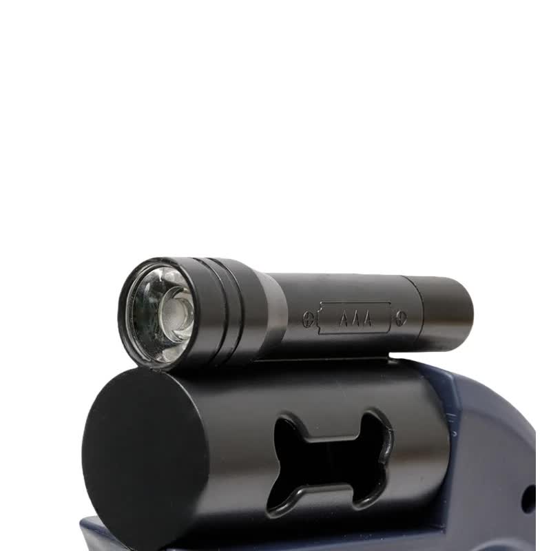 Black and Grey One-to-Two Retractable Dog Leash with One-Click Safety Lock & Night Light - 3M Tangle-Free 360° Rotation Walking Leash