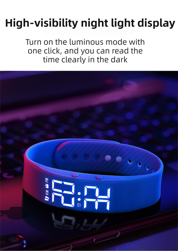 Beige Silent Vibration Alarm Smart Silicone Wristband with 3-Alarm Settings - Discreet Wake-Up Device for Teens & Adults (Vertical version)