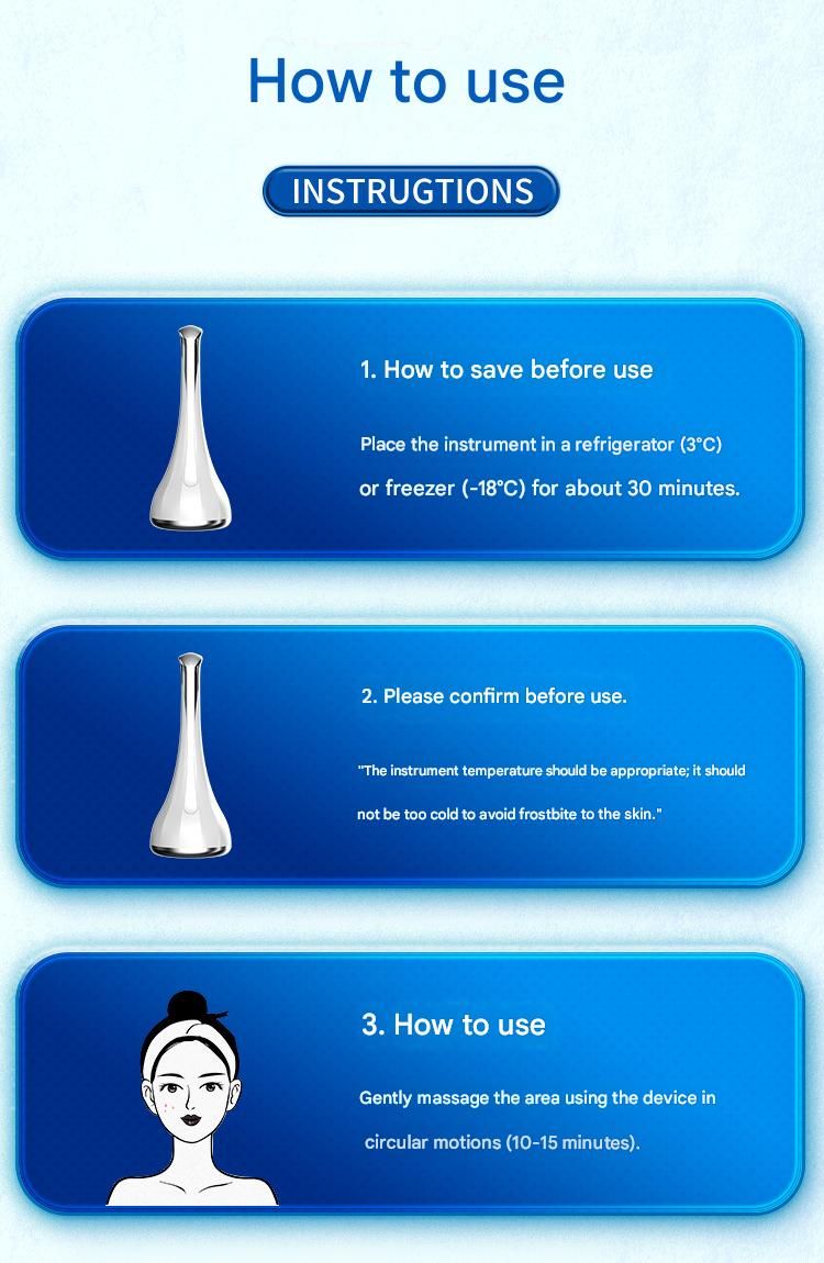 Pink Flat-Surface Ice Cold Therapy Facial Tool - Mini Ice Hammer Cryo Stick for Pore Shrinking Skin Soothing Sunburn Relief - Reusable ABS+PC Cooling Massager