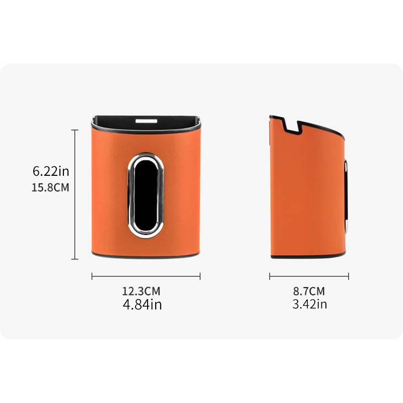 Red Multifunctional Car Seat Back Tissue Box - ABS and Faux Leather - Phone Holder, Cup Holder, Storage Bin, Universal Fit for Most Vehicles