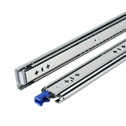 Giantz 2x Drawer Slides Heavy Duty Full Extension Locking 500-1000mm Length