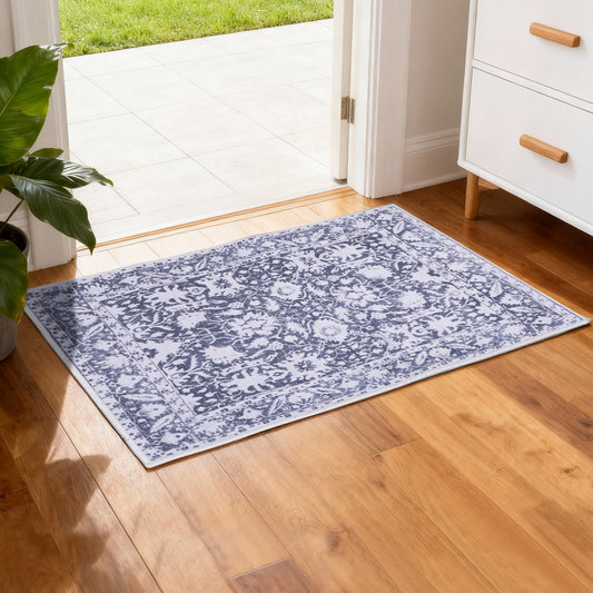 Artiss Floor Rug 50X80cm Doormat Soft Velvet Non-Slip Bath Mat Small Rug Modern