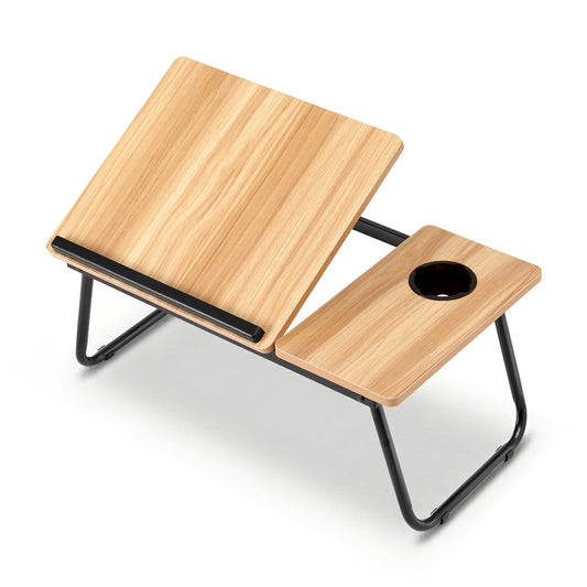 Artiss Laptop Desk Bed Table Foldable Portable Desktop Oak