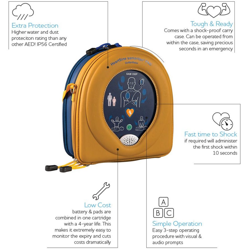 HEARTSINE Samaritan PAD 350P Semi-Automatic Defibrillator