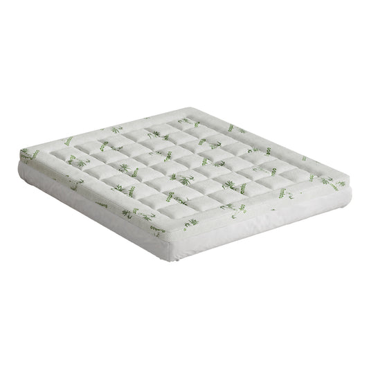 Giselle Bedding Pillowtop Mattress Topper 7.5cm Thick Bamboo Pad for Back Pain Relief Washable Skin-friendly Bed Protector with 45cm Deep Pocket King