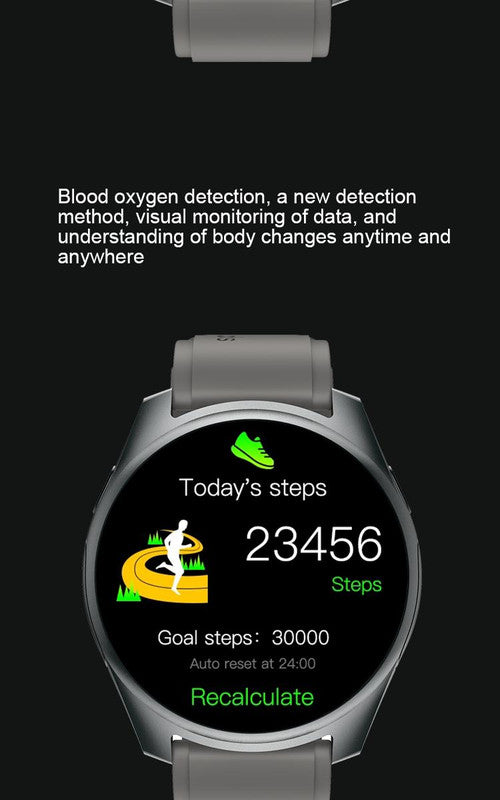 2-in-1 Smartwatch /Earphones & Charging Dock | 4GB MP3, Health Tracker | Titanium Grey | World’s First Patented