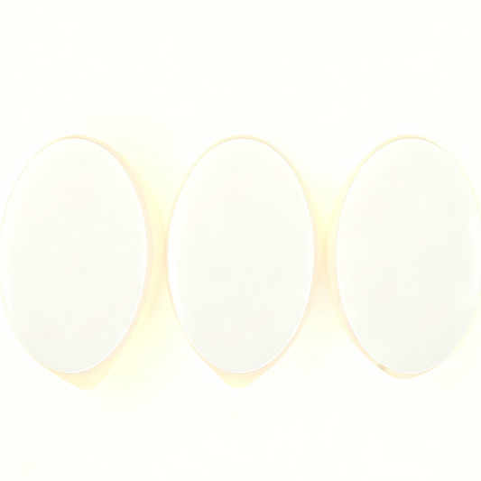 (Pack of 3）LED Motion Sensor Night Light Indoor, Cordless Battery Powered,Stick-on Warm White Light with Built-in Infrared Motion Detection, Sensor Light for Hallway,Bedroom