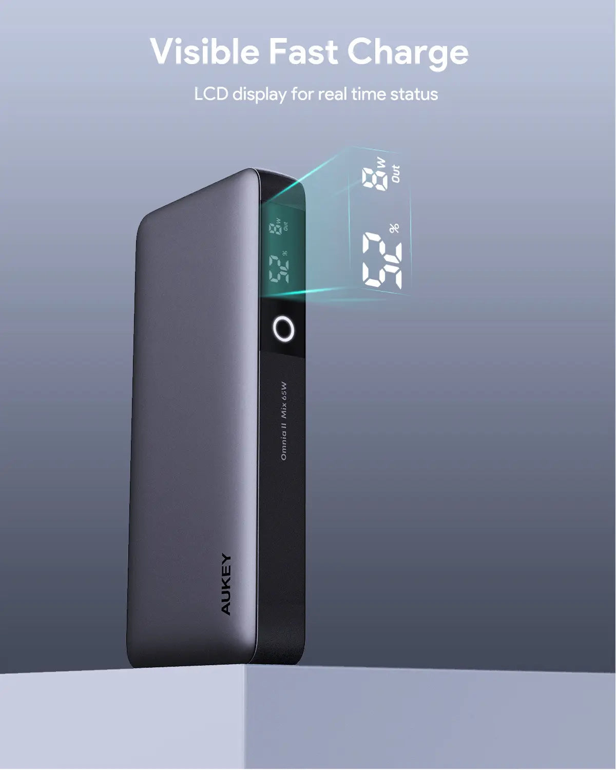 Aukey Sprint X 20K 65W 20000mAh Portable Power Bank with PD3.0 (PB-Y43)