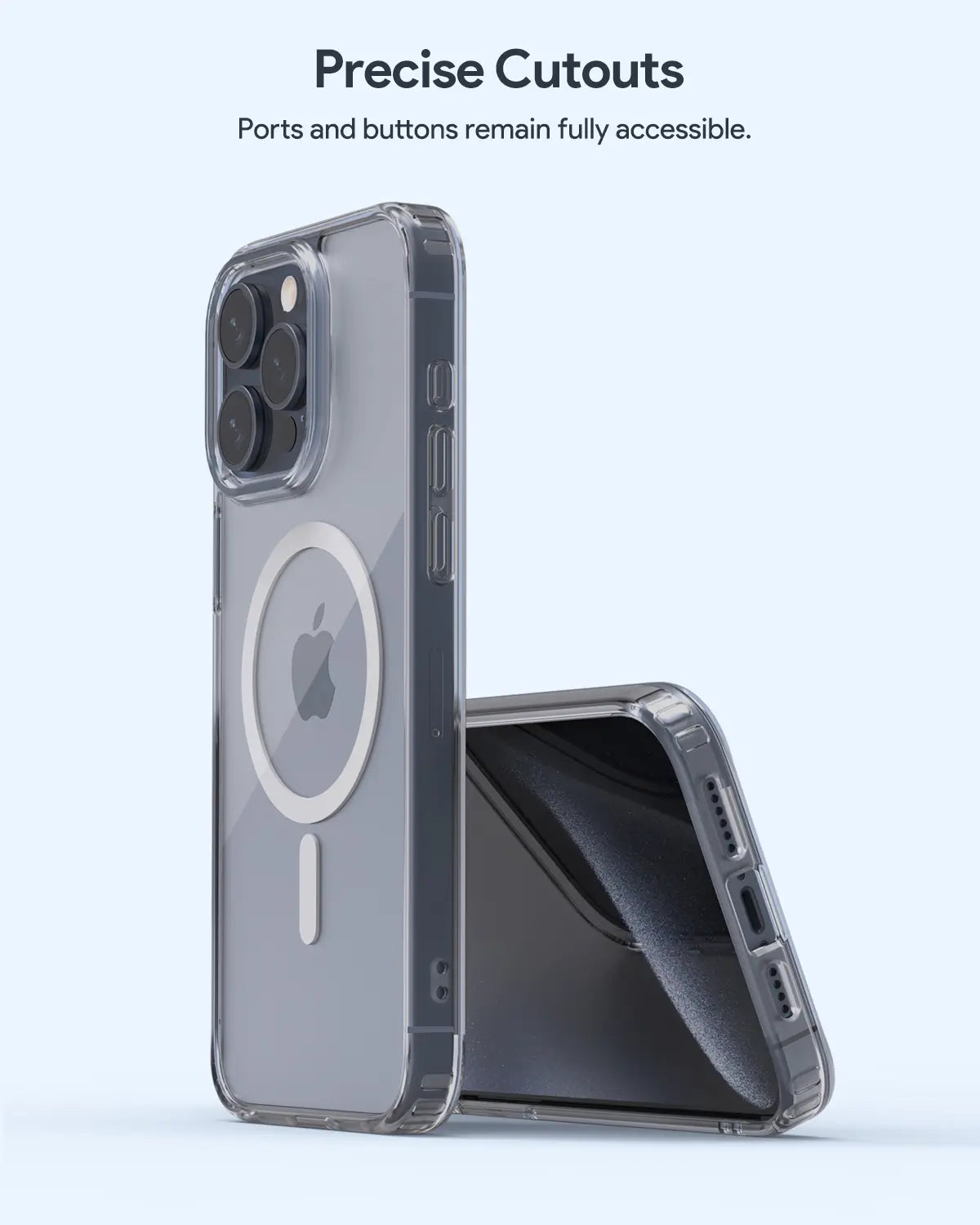 Aukey Clearview Magsafe iPhone 15  Phone case - Transparent (TM10A)