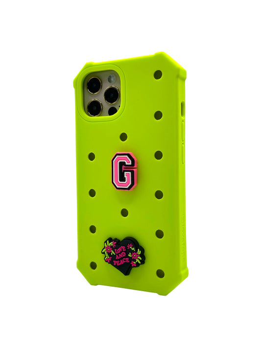 Lovefone Kids Silicone Case iPhone 15 Acid Green
