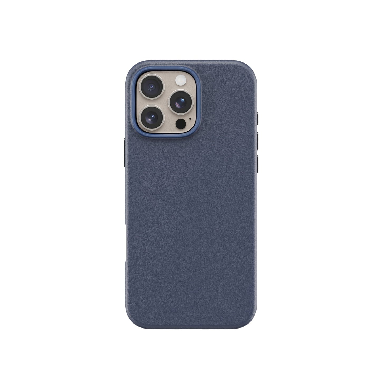 Lovefone Genuine Crafted Leather Case iPhone 16 Plus Navy