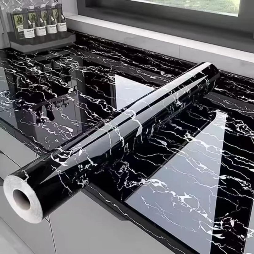 Marble Wall Sticker Waterproof Wallpaper Peel And Stick Tile Self Adhesive Film - BZ02 - Size 80-200CM