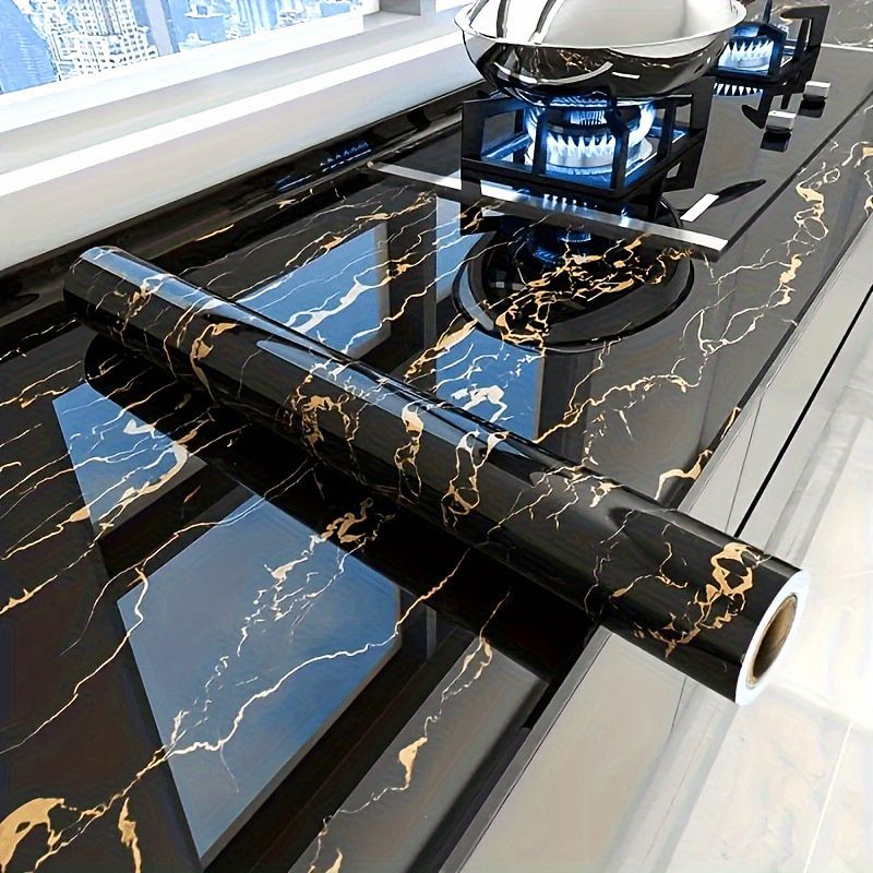 Marble Wall Sticker Waterproof Wallpaper Peel And Stick Tile Self Adhesive Film - BZ07 - Size 60-200CM