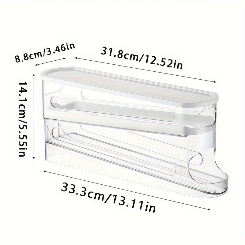 Refrigerator Egg Organizer Stackable Egg Storage Kitchen Egg Holder Egg - White - Size 01
