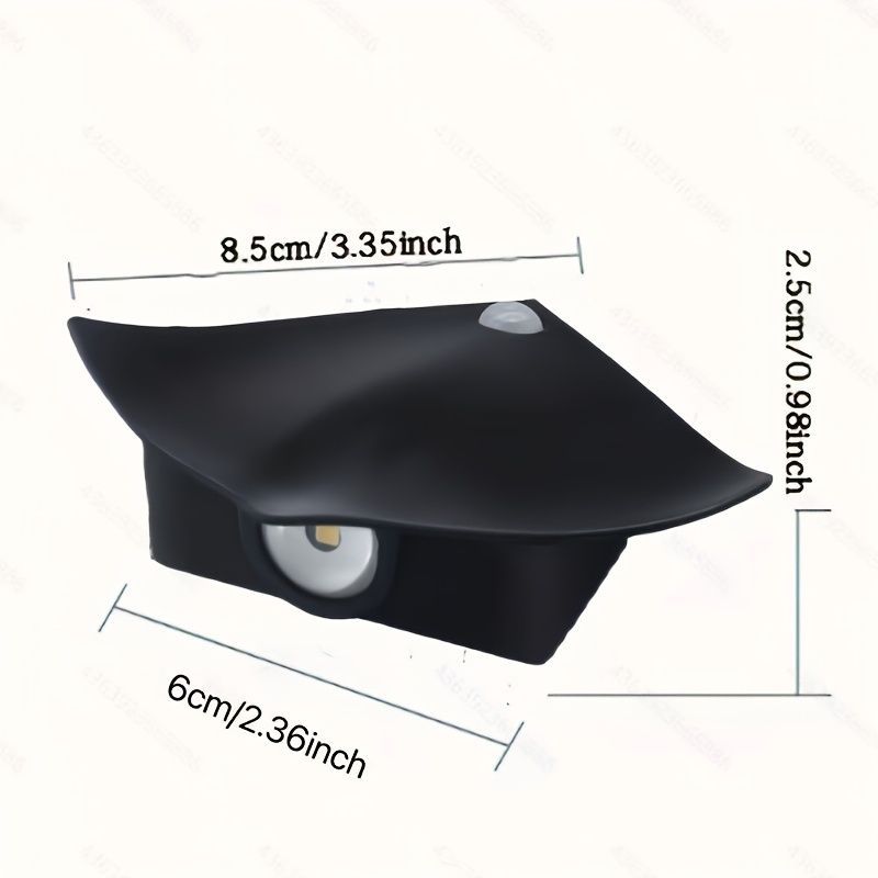 Manta Ray Wall Lamp Ocean Themed Wall Light Unique Wall Lamp Coastal Home Decor - Black - Size Battery model
