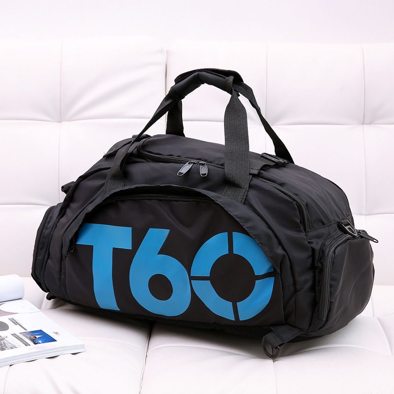Travel Duffel Bag T60 Duffel Durable Travel Bag Stylish Gym Bag Weekend Bag - black and white - Size 50-30-28CM