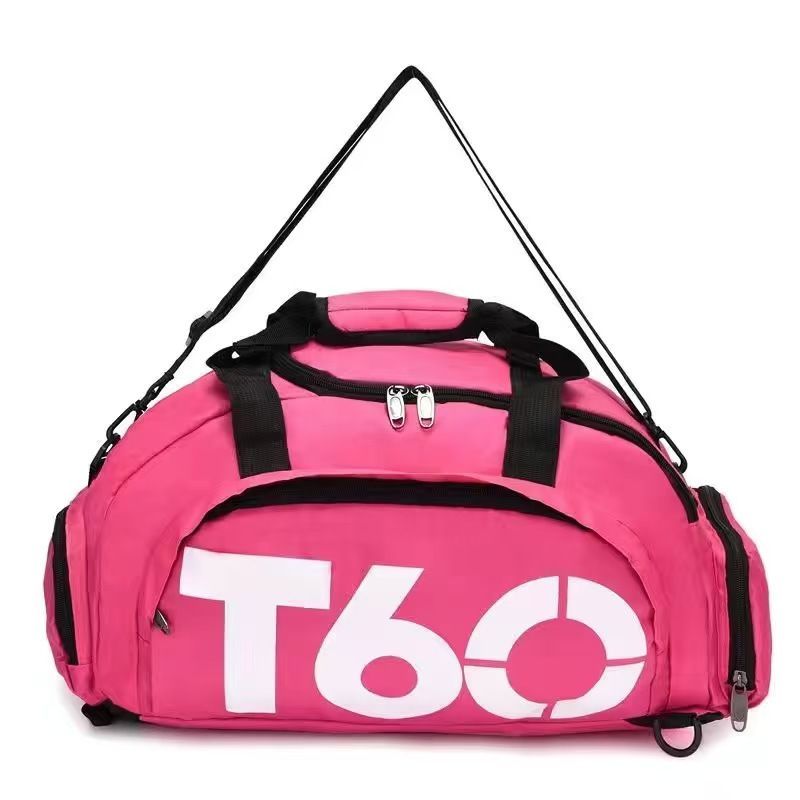 Travel Duffel Bag T60 Duffel Durable Travel Bag Stylish Gym Bag Weekend Bag - Black and blue - Size 45-25-23CM