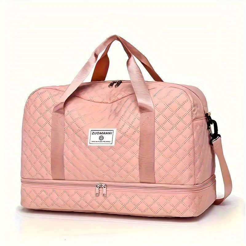 Luxury Duffle Bag Oversized Duffle Travel Bag Gym Bag Multiple Compartments Wet - Black - Size 01