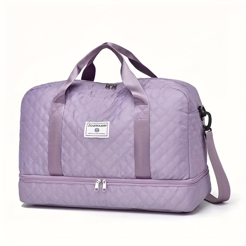 Luxury Duffle Bag Oversized Duffle Travel Bag Gym Bag Multiple Compartments Wet - Light Green - Size 01