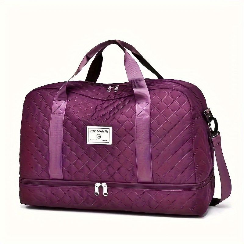 Luxury Duffle Bag Oversized Duffle Travel Bag Gym Bag Multiple Compartments Wet - Light Green - Size 01