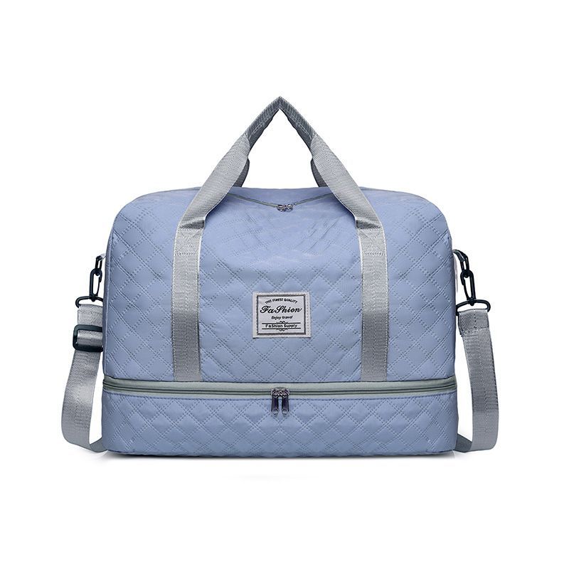 Luxury Duffle Bag Oversized Duffle Travel Bag Gym Bag Multiple Compartments Wet - Light Green - Size 01