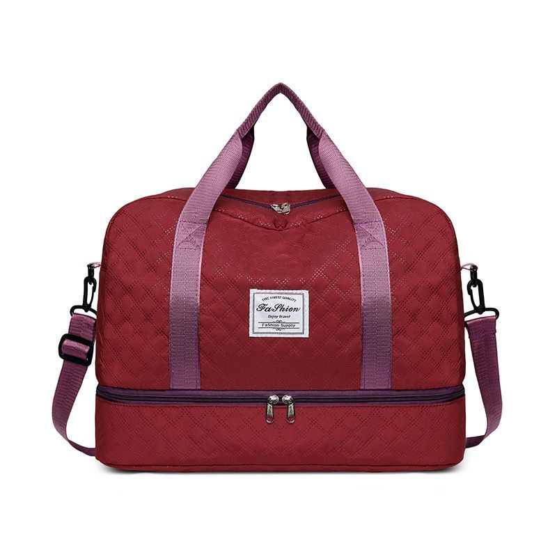 Luxury Duffle Bag Oversized Duffle Travel Bag Gym Bag Multiple Compartments Wet - Light Green - Size 01